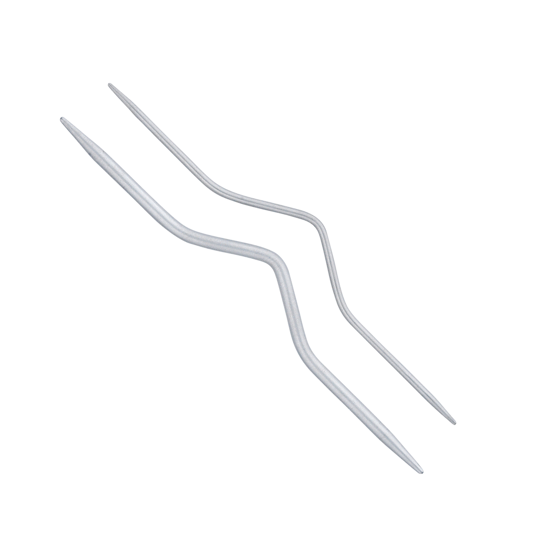 Addi  Braid Pattern Needles, Aluminium 2 cable stitch needles 2,5 mm + 4 mm  N 282-7